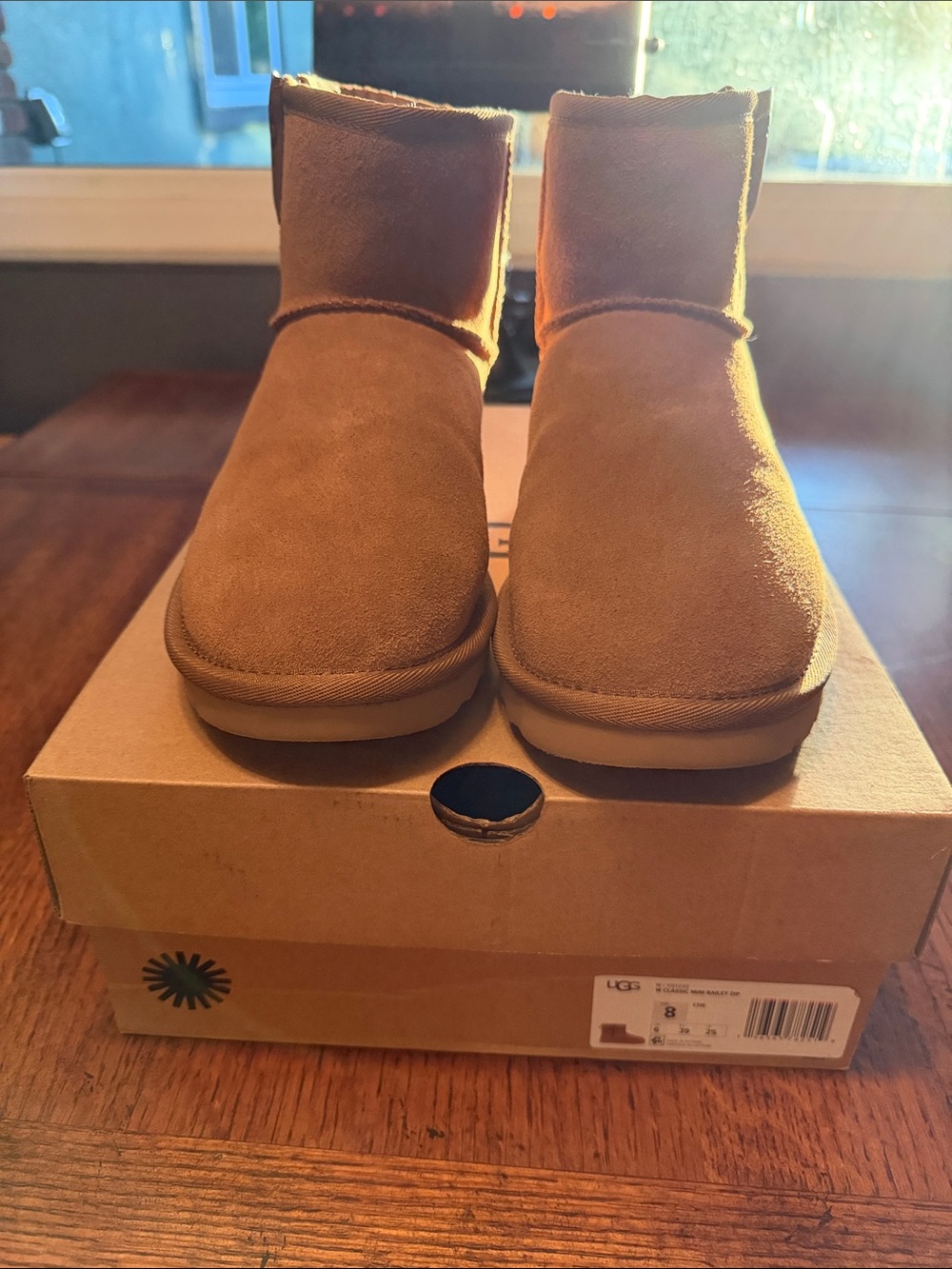 UGG Classic Mini Bailey Zip Boot in Chestnut